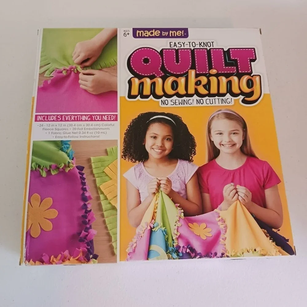 Easy To Knot Quilt Making Kit, Ages 6+, New‎ In Box